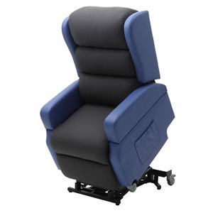 EZee Life Earth Blue/Grey 2-Motor Powered Reclining Lift Chair
