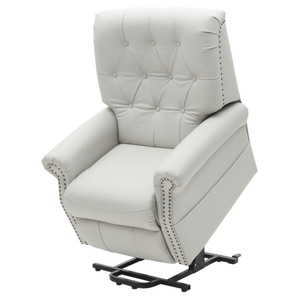 EZee Life Neptune Bone Leather 2-Motor Powered Reclining Lift Chair