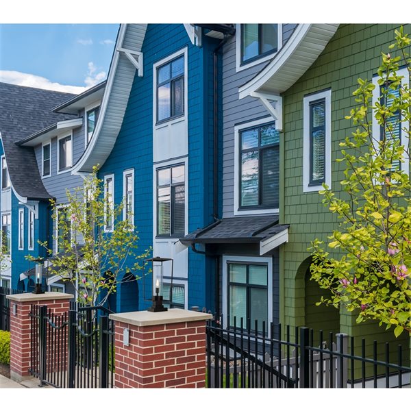 Z-Lite Sheridan Black 100-Watt 24.75-in Transitional Post Light