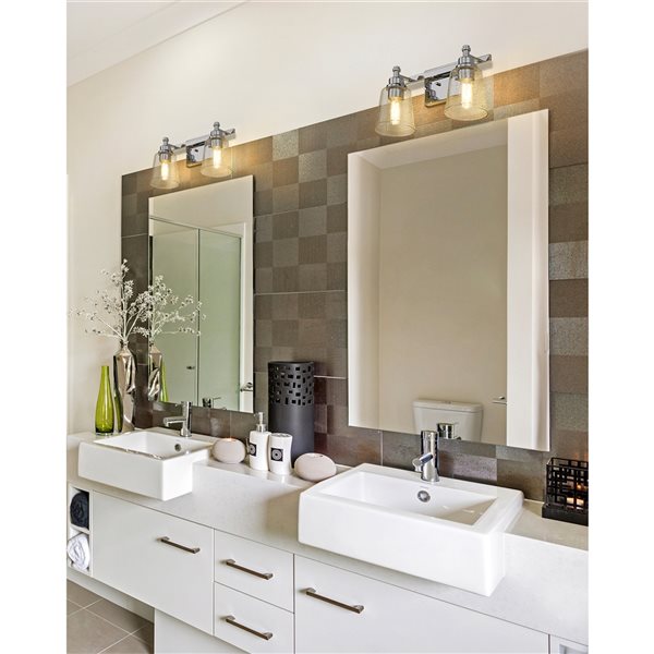 Z-Lite Bohin 2-Light Chrome Transitional Vanity Light