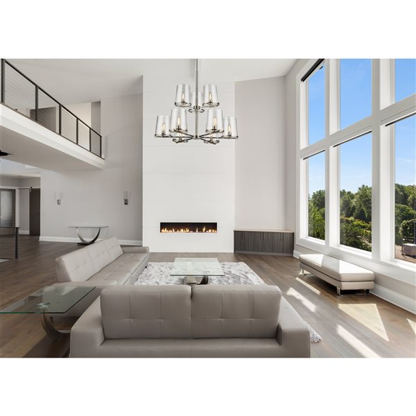 Z-Lite Callista 9-Light Polished Nickel Transitional Chandelier