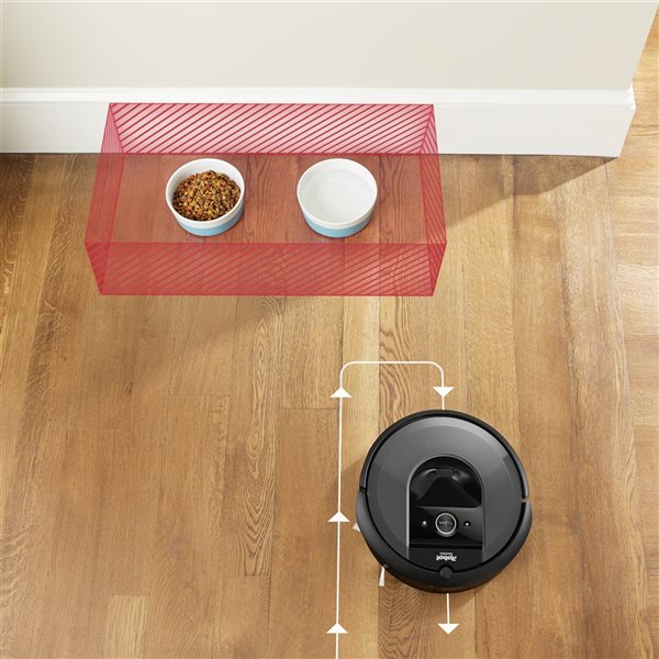 Robot aspirateur noir Roomba i7+ par iRobot avec élimination automatique de  la saleté i755020