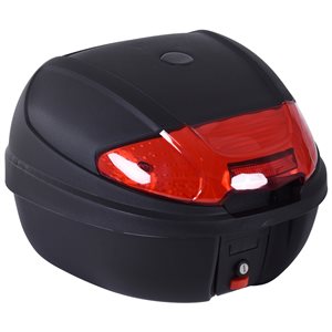 Boîtier verrouillable HomCom de 30 L pour casque de moto