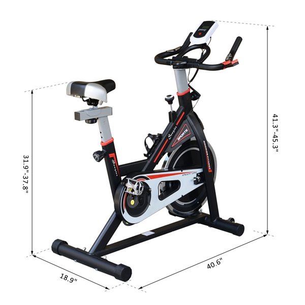 Soozier Black Indoor Cycling Bike