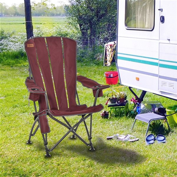 Outsunny Red Folding Camping Chair