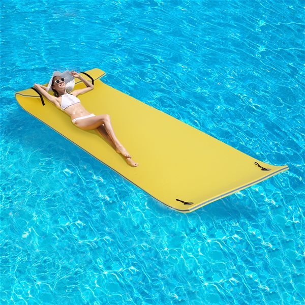 HOMCOM 3-Seat Yellow Foam Raft