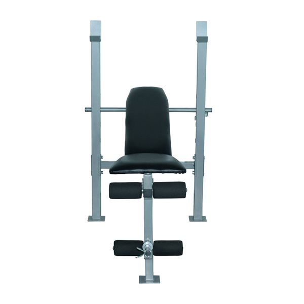 Banc de musculation en acier noir par Soozier à 4 positions