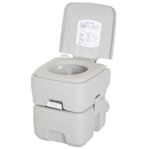Kleankin Grey Single Square Portable Toilet