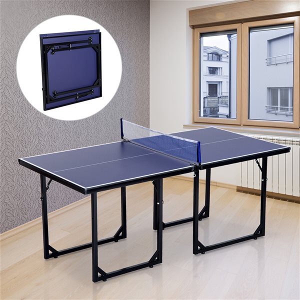 Soozier 36-in Indoor/Outdoor Freestanding Ping Pong Table
