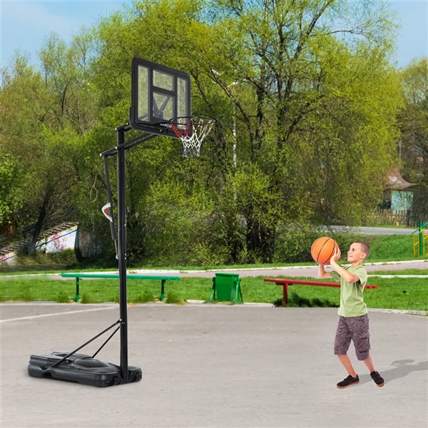 Panier de basketball extérieur Soozier portable et ajustable de 29