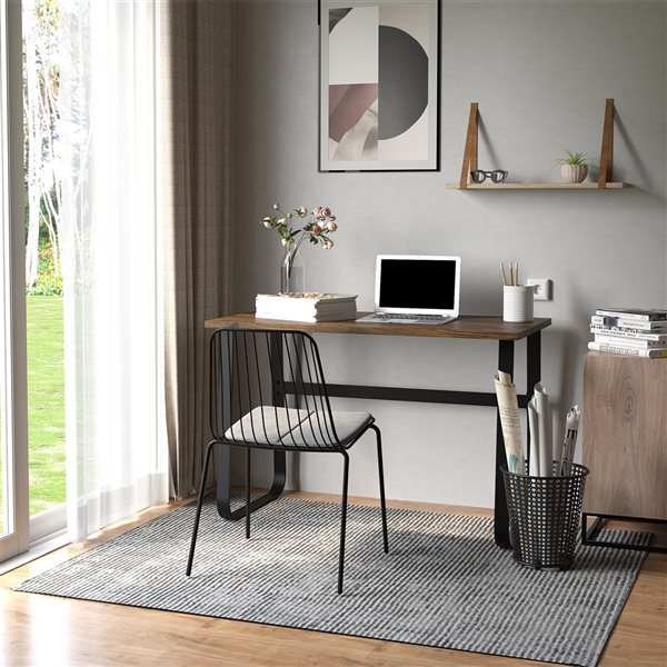 HomCom 45.25-in Brown Modern/Contemporary Writing Desk