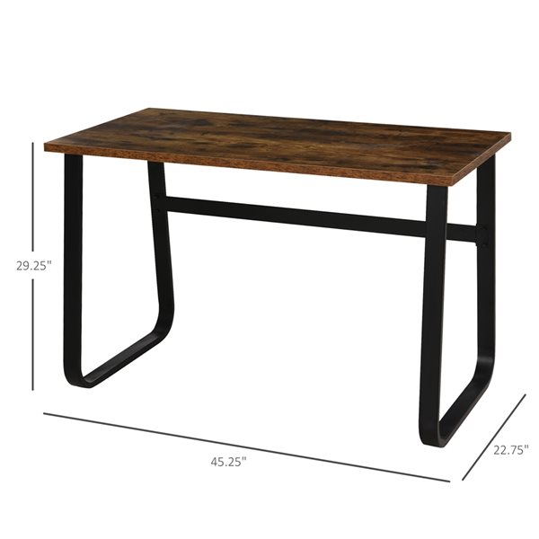 HomCom 45.25-in Brown Modern/Contemporary Writing Desk