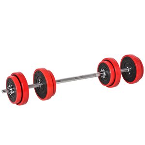 Soozier 44-lb Red Adjustable Dumbbell Set - 8-Piece