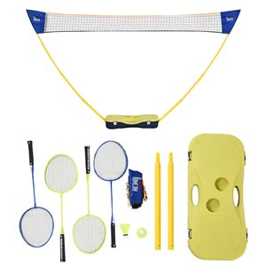 Ensemble de badminton/volley-ball extérieur HomCom étui inclus