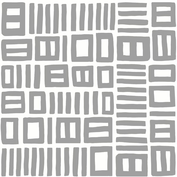 Papier peint gris Traverse en vinyl autocollant de Black Pepper Paperie