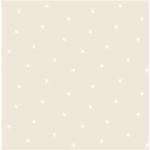 Papier peint crème étoilés Luke non tissé et non encollé de Fine Decor