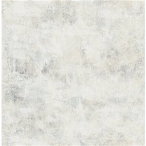 Zio and Sons Non-woven Unpasted Artisan Plaster Grey Texture Wallpaper