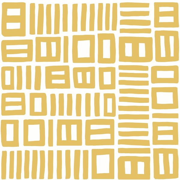 Black Pepper Paperie Vinyl Self-adhesive Yellow Traverse Peel and Stick Wallpaper