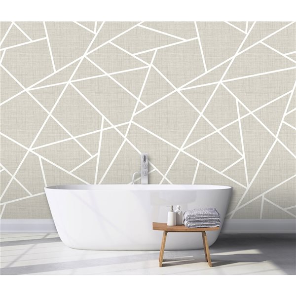 REMIX WALLS by Katie Hunt Rainfall Dove Grey Wall Mural