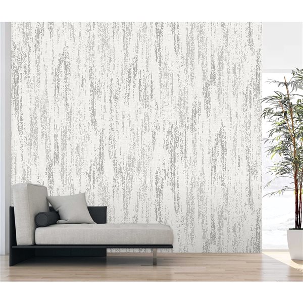 REMIX WALLS by Katie Hunt Rainfall Dove Grey Wall Mural