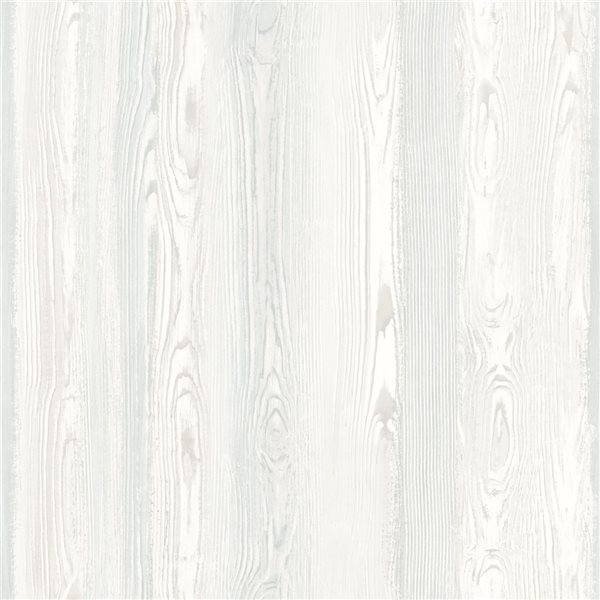 ESTA Home Non-woven Unpasted Cady Ivory Wood Panel Wallpaper