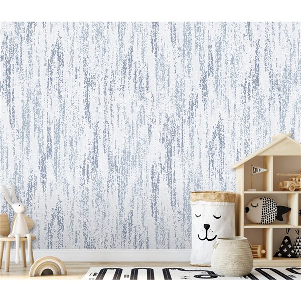 REMIX WALLS by Katie Hunt Rainfall Ocean Blue Wall Mural