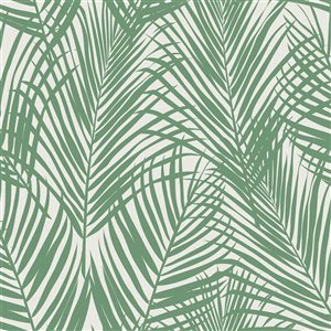 ESTA Home Non-woven Unpasted Fifi Green Palm Frond Wallpaper