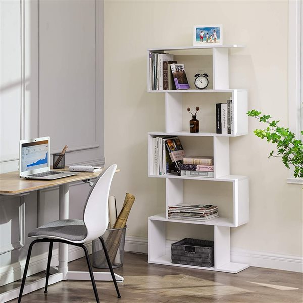 White modular online bookcase