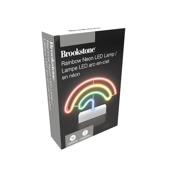 Brookstone 14 in Rainbow Neon LED Desk Light BSNL505 RONA