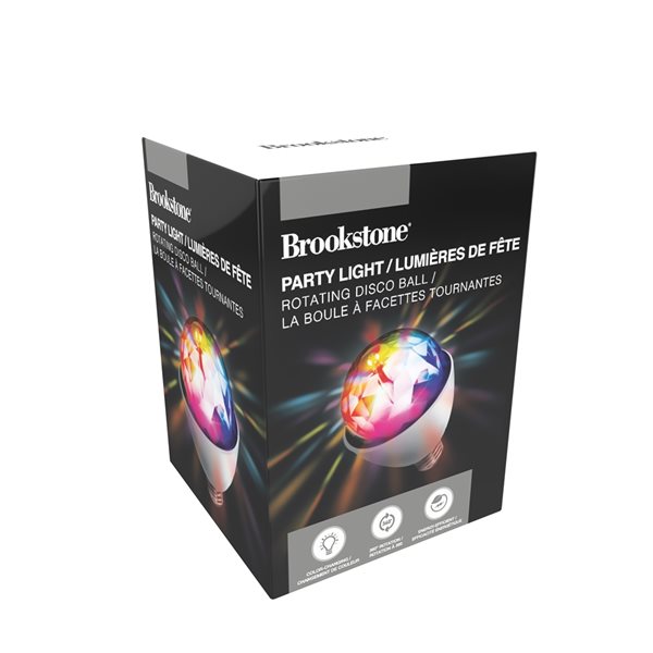 Brookstone 7 in Rotating Party Light BSPL1800 RONA