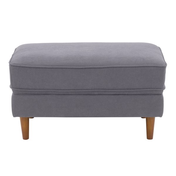 CorLiving Microfiber Mid Century Modern Ottoman 33 In X 22 75 In Grey   330913370 MainImage 001 L 