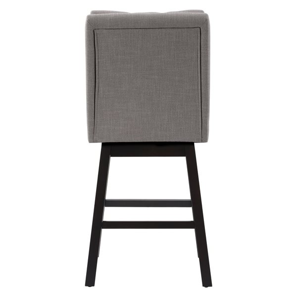 CorLiving Leilani (27-in) Tufted High Back Fabric Barstools (Set of 2) - Lt Grey
