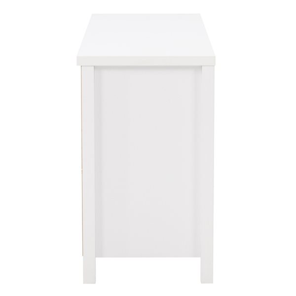 Commode Boston par CorLiving à 6 tiroirs, blanc classique