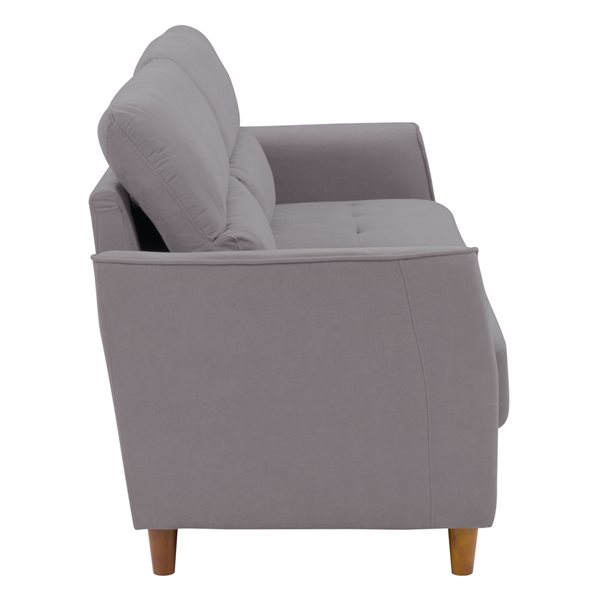 Canapé moderne Georgia par CorLiving en polyester gris clair