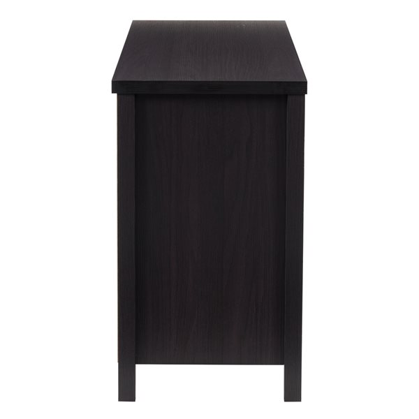 CorLiving Boston Black Faux Wood 6-Drawer Dresser/TV Stand