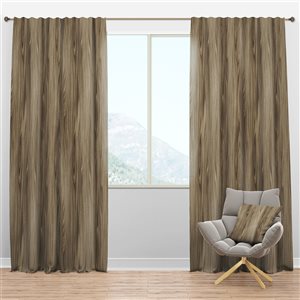 DesignArt 120-in x 52-in Vertical annual tree rings Abstract Blackout Curtain Panel