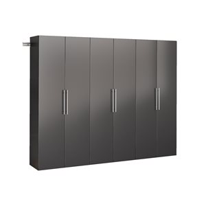Prepac HangUps 90-in x 72-in Black Composite Wood - Storage Set D (3-Pack)