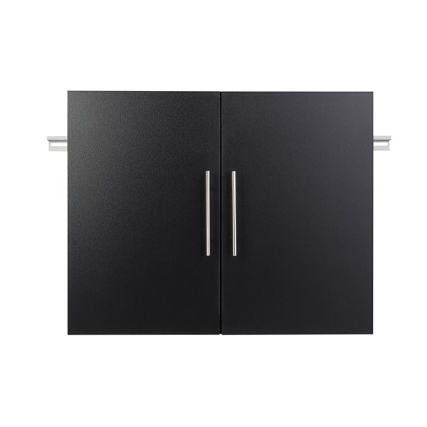 Prepac HangUps 30-in x 72-in Black Composite Wood Upper Storage Cabinet