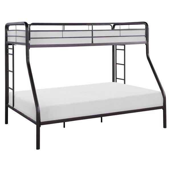 HomeTrend Lunar Dark Bronze Twin Over Full Bunk Bed B2009DZTF-1 | RONA