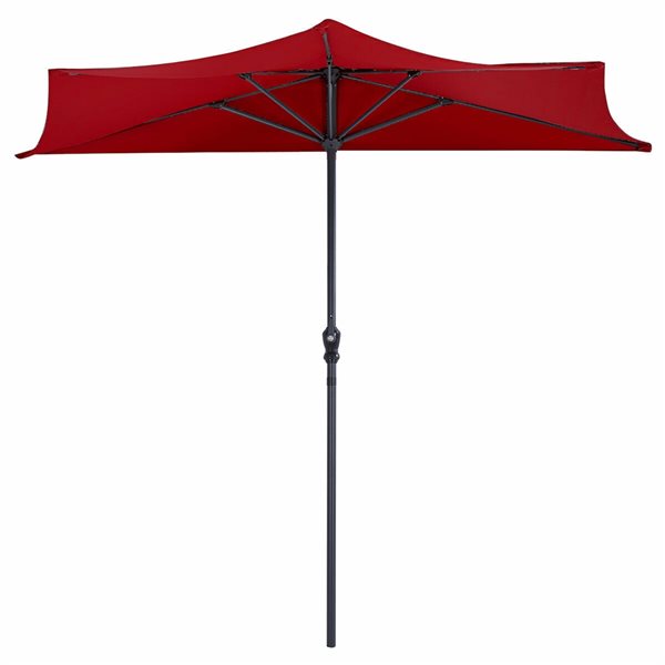 Costway 8.7-ft Wine Garden Patio Umbrella Crank