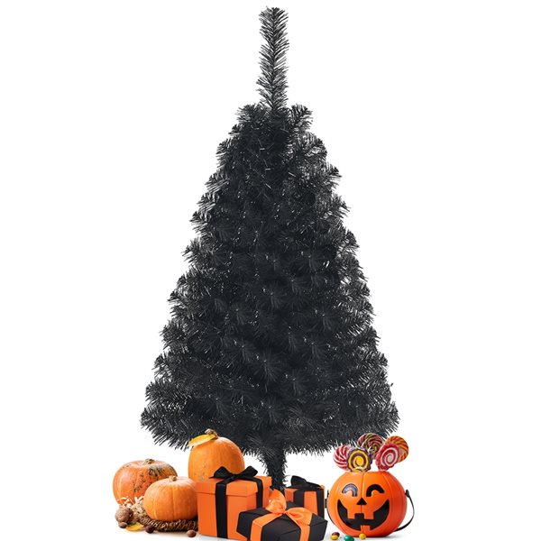 Costway 3-ft Black PVC Artificial Halloween Tree