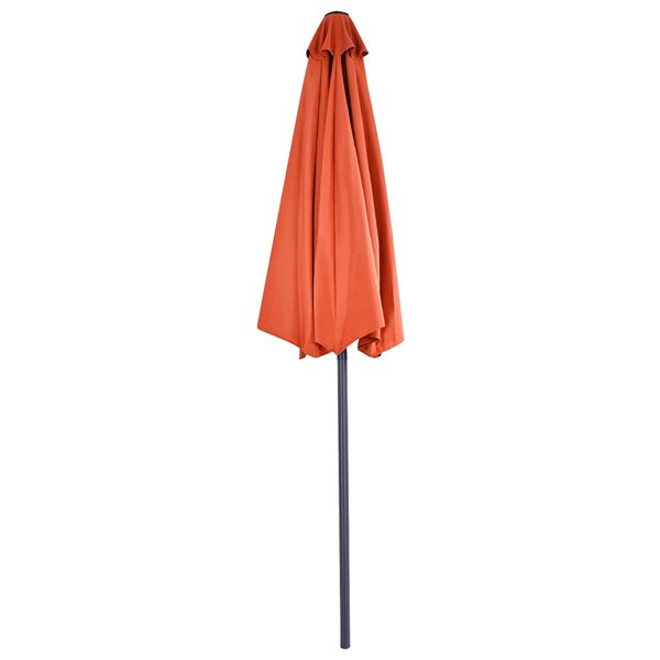 Costway 8.7-ft Orange Garden Patio Umbrella Crank