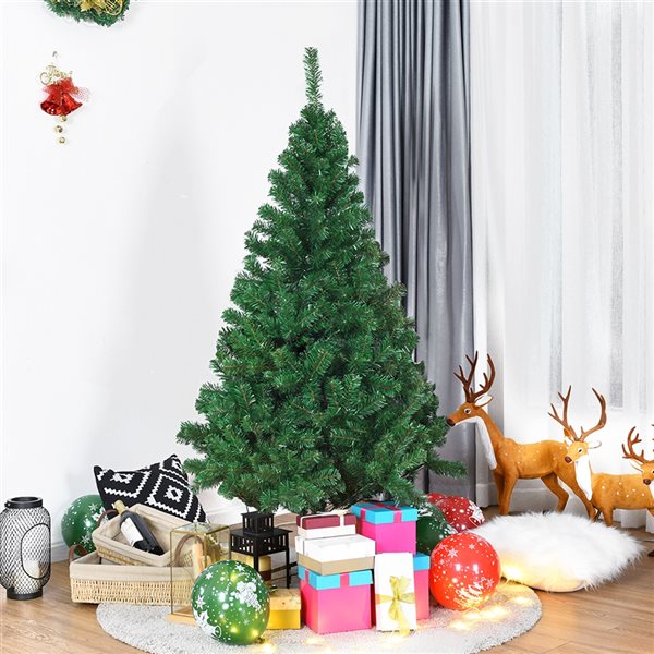 Costway 5-ft Green Artificial Christmas Tree with Stand