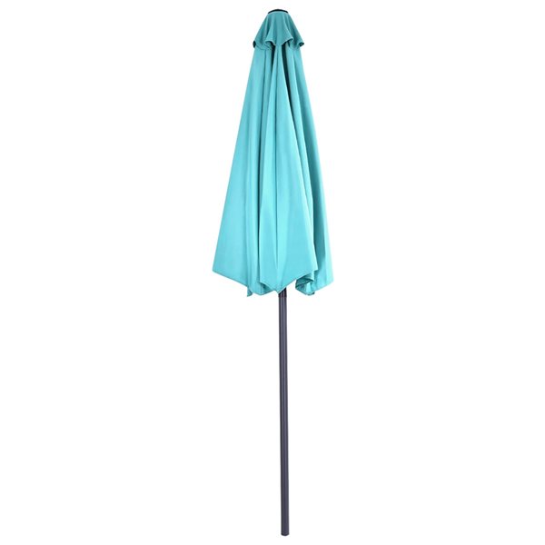 Costway 8.7-ft Turquoise Garden Patio Umbrella Crank