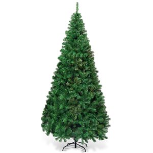 Costway 7-ft Green Artificial Christmas Tree with Stand