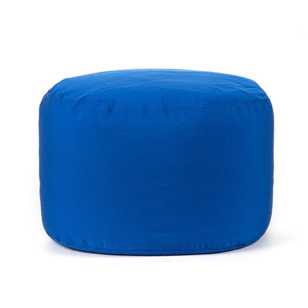 Gouchee Home Soleil Modern Blue Synthetic Round Ottoman