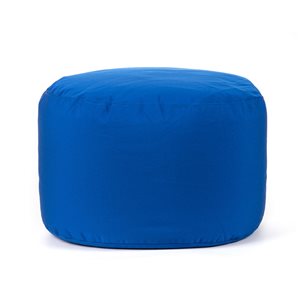 Gouchee Home Soleil Modern Blue Synthetic Round Ottoman