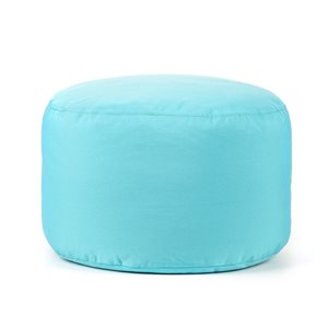 Gouchee Home Soleil Modern Peacock Synthetic Round Ottoman