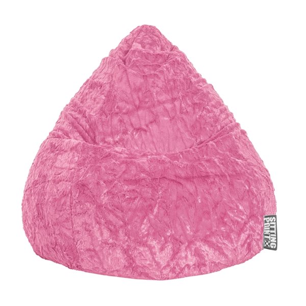 Gouchee Home Fluffy Pink Bean Bag Chair