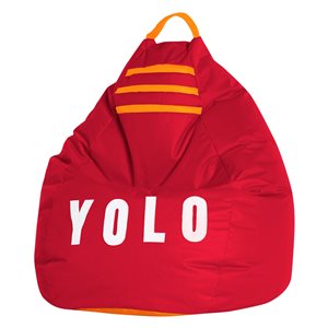 Gouchee Home Yolo Red Bean Bag Chair